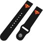 Strapido vzorovaný pre Quick release 22 mm, Superman – Logo čierny - Remienok na hodinky