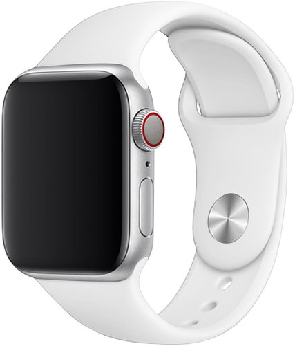 Strapido jednobarevný pro Apple Watch 38/40/41 mm, Bílý, velikost L - Watch Strap - Main image