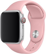 Strapido jednobarevný pro Apple Watch 42/44/45 mm, Světle růžový, velikost L - Watch Strap