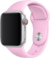 Strapido jednofarebný na Apple Watch 38/40/41 mm, Baby Ružový, veľkosť S - Remienok na hodinky