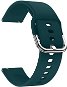 Strapido jednobarevný s přezkou pro Quick release 20 mm, Tmavě zelený - Watch Strap