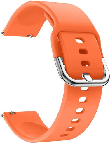 Strapido einfarbig mit Schnalle für Quick release 22 mm, Orange - Smartwatch-Armband - Hauptbild