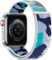 Strapido nylonový CAMO pro Apple Watch 38/40/41 mm Modrá kamufláž - Watch Strap