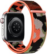 Strapido nylonový CAMO pro Apple Watch 38/40/41 mm Oranžová kamufláž - Watch Strap