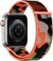 Strapido nylonový CAMO pro Apple Watch 42/44/45 mm Oranžová kamufláž - Watch Strap
