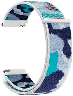 Strapido nylonový CAMO pro Quick release 20 mm Modrá kamufláž - Watch Strap