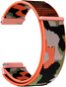 Strapido nylonový CAMO pre Quick release 20 mm Oranžový kamufláž - Remienok na hodinky