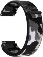 Strapido nylonový CAMO pro Quick release 22 mm Černá kamufláž - Watch Strap