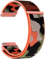 Strapido nylonový CAMO pro Quick release 22 mm Oranžová kamufláž - Watch Strap