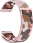 Strapido nylonový CAMO pro Quick release 22 mm Růžovo kamufláž - Watch Strap