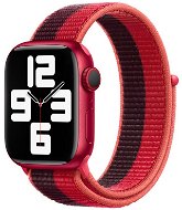 Strapido nylonový pro Apple Watch 42/44/45 mm Červeno černý - Watch Strap