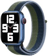 Strapido nylonový pro Apple Watch 42/44/45 mm Modro zelený - Watch Strap