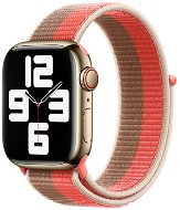 Strapido nylonový pro Apple Watch 42/44/45 mm Růžovo hnědý - Watch Strap