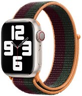 Strapido nylonový pro Apple Watch 42/44/45 mm Vínově oranžovo zelený - Watch Strap