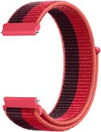 Strapido nylonový pro Quick release 20 mm Červeno černý - Watch Strap