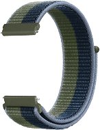 Strapido nylonový pro Quick release 20 mm Modro zelený - Watch Strap