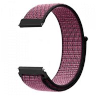 Strapido nylonový pro Quick release 20 mm Růžovo černý - Watch Strap