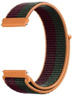 Strapido nylonový pro Quick release 20 mm Vínově oranžovo zelený - Watch Strap