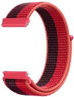 Strapido nylonový pro Quick release 22 mm Červeno černý - Watch Strap