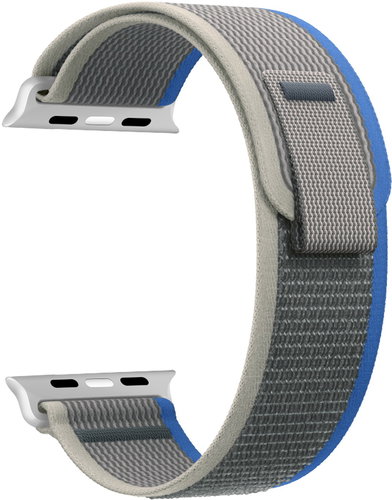 Strapido nylonový stahovací pro Apple Watch 38/40/41 mm Modro šedý - Watch Strap - Main image