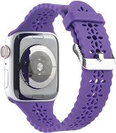 Strapido perforovaný s přezkou pro Apple Watch 38/40/41 mm Fialový - Watch Strap