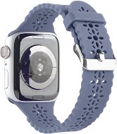 Strapido perforovaný s přezkou pro Apple Watch 38/40/41 mm Modro šedý - Watch Strap