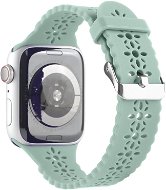 Strapido perforovaný s přezkou pro Apple Watch 38/40/41 mm Zelenošedý - Watch Strap