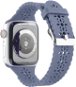 Strapido perforovaný s přezkou pro Apple Watch 42/44/45 mm Modro šedý - Watch Strap