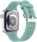 Strapido perforovaný s přezkou pro Apple Watch 42/44/45 mm Tluměně zelený - Watch Strap