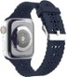 Strapido perforovaný s přezkou pro Apple Watch 42/44/45 mm Tmavě modrý - Watch Strap