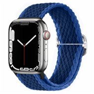 Strapido pletený so sponou na Apple Watch 38/40/41 mm modrý - Remienok na hodinky