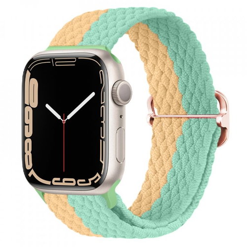 Strapido pletený se sponou pro Apple Watch 38/40/41 mm Žluto mentolový - Watch Strap - Main image