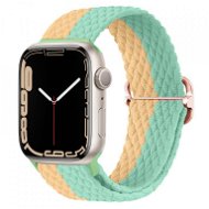 Strapido pletený se sponou pro Apple Watch 38/40/41 mm Žluto mentolový - Watch Strap