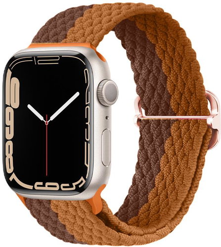 Strapido pletený se sponou pro Apple Watch 42/44/45 mm Odstíny hnědé - Watch Strap - Main image