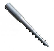 Zone ground screw VZH round 68 × 550 mm, 1 × M8 - Foot Anchor