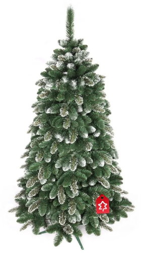 BRIDGET Christmas tree with snow - pine, 150 cm - Christmas Tree - Main image