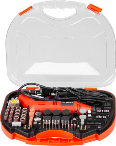 Strend Pro Sander, mini, straight, drilling and grinding, 130 W, with accessories - Straight Grinder - Main image