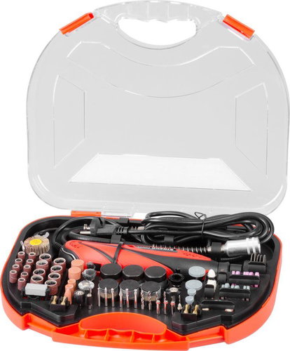 Strend Pro Sander, mini, straight, drilling and grinding, 135 W, with accessories - Straight Grinder - Main image