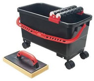 Strend Pro Set P1111, 24 l bucket, tiling set on wheels + 2 × roller + sponge trowel - Tool Set