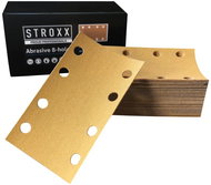 STROXX Sanding papers with holes, grit 320, size 81 × 133 mm, 100 pcs/pack - Sandpaper