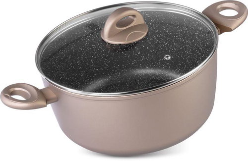 MagicHome Coffee pot Brown Line, 24 cm, 4,0 l, with lid - Pot - Main image