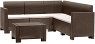 BICA Garden corner sofa Nebraska, brown - Garden Furniture