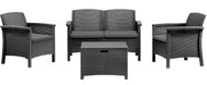 BICA Garden set Venezia 2, anthracite - Garden Furniture