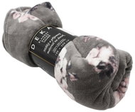 Home Elements Fleece blanket, flowers, 150 × 200 cm - Blanket