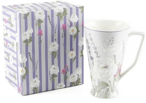 Home Elements Porcelain mug 500 ml, Lavender - Mug - Main image