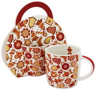 Home Elements Porcelain mug 300 ml, Christmas gingerbread - Mug