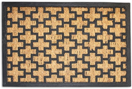 Home Elements Rohožka z kokosových vláken, Křížky, 40×60cm - Doormat - Main image