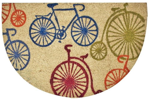 Home Elements Rohožka gumová kokosová půlkruh Kola - hnědá 40 × 60 cm - Doormat - Main image