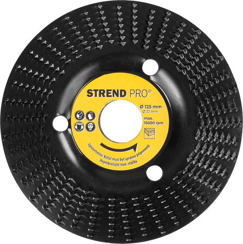 Strend Pro 125 mm wood rasp, fine, for angle grinder - Grinding Wheel - Main image