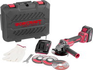Worcraft CAG-S20LiBH ShareSYS, 125 mm, SET in case, with battery and charger, 1 × 20V Li-Ion - Angle Grinder 